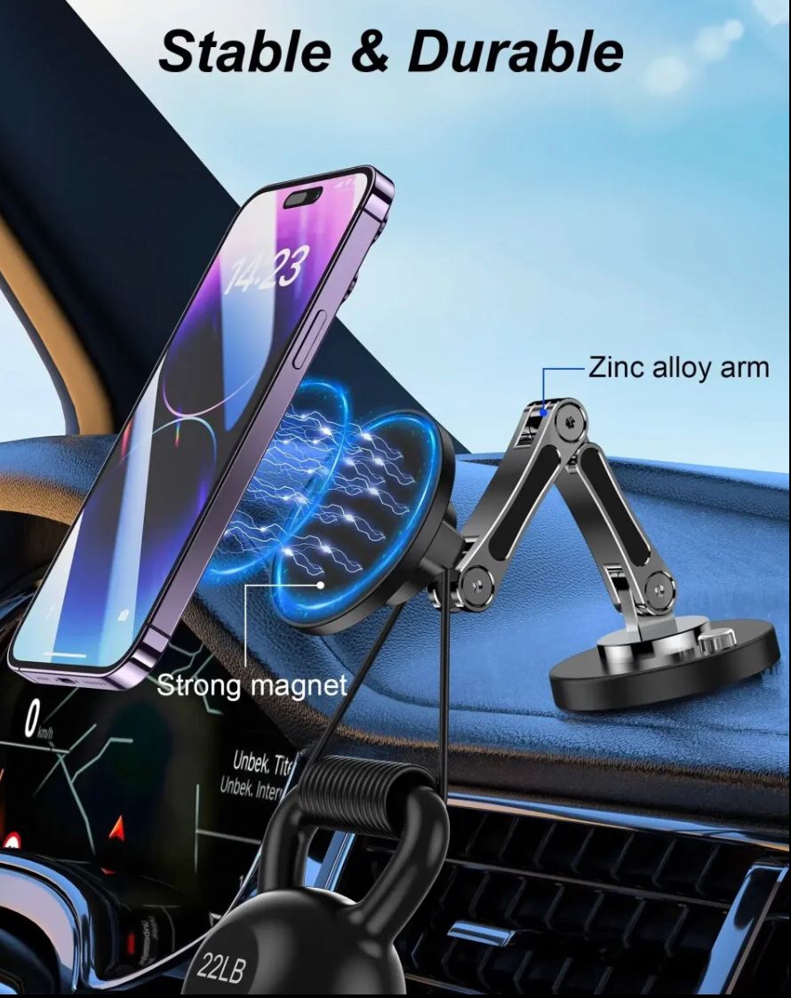 Compact Alloy Magnetic Phone Holder.