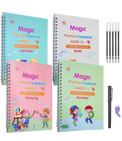 (Set of 4) Sank Magic Book for Kids..