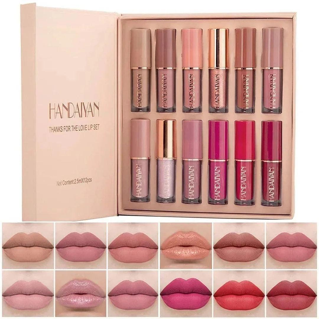 12-Piece Matte Liquid Lipstick